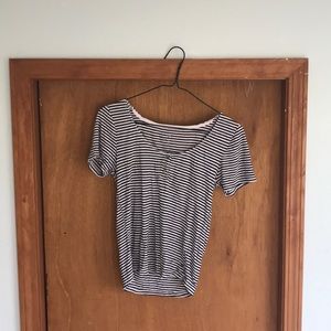 Black and white striped t shirt